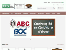 Tablet Screenshot of cfslearningstore.com
